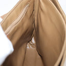 CELINE Macadam Canvas Shoulder Bag PVC Beige Gold Auth 173810-20