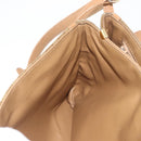 CELINE Macadam Canvas Shoulder Bag PVC Beige Gold Auth 173810-23