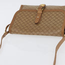CELINE Macadam Canvas Shoulder Bag PVC Beige Gold Auth 173810-6