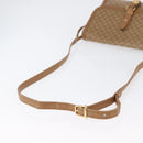 CELINE Macadam Canvas Shoulder Bag PVC Beige Gold Auth 173810-7