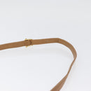 CELINE Macadam Canvas Shoulder Bag PVC Beige Gold Auth 173810-8