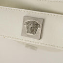 Gianni Versace mesh Tote Bag Nylon White Auth 173811-10