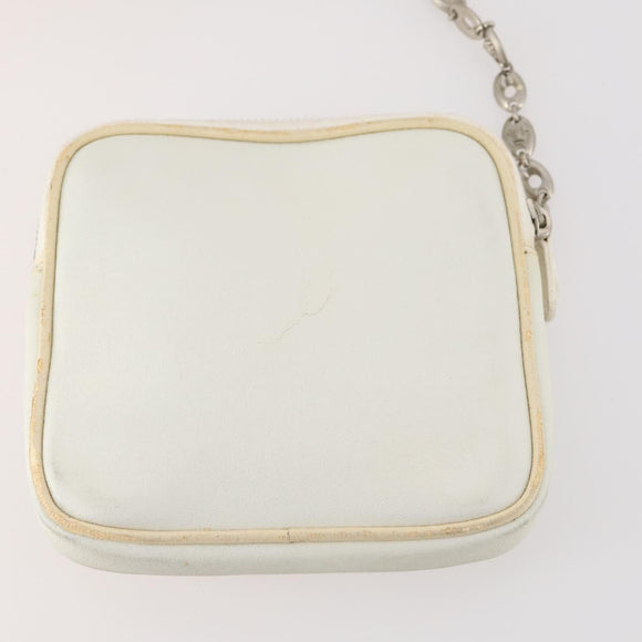 Gianni Versace mesh Tote Bag Nylon White Auth 173811