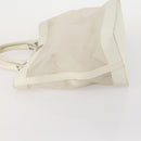 Gianni Versace mesh Tote Bag Nylon White Auth 173811-4