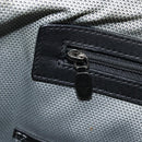 MCM Vicetos Logogram Clutch Bag Leather Black Silver Auth 173812-20