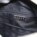LOEWE Hand Bag Canvas Beige Silver Auth 173814-18