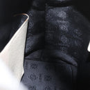 LOEWE Hand Bag Canvas Beige Silver Auth 173814-20