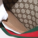 GUCCI GG Supreme Web Sherry Line Bag PVC Beige Red Green 39 02 003 Auth 173817-11