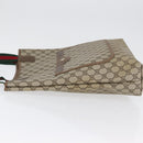 GUCCI GG Supreme Web Sherry Line Bag PVC Beige Red Green 39 02 003 Auth 173817-4
