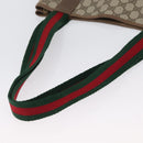 GUCCI GG Supreme Web Sherry Line Bag PVC Beige Red Green 39 02 003 Auth 173817-7