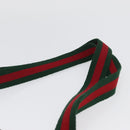GUCCI GG Supreme Web Sherry Line Bag PVC Beige Red Green 39 02 003 Auth 173817-8