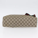 GUCCI GG Supreme Web Sherry Line Bag PVC Beige Red Green 39 02 003 Auth 173817-5