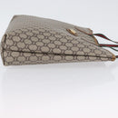GUCCI GG Plus Supreme Web Sherry Line Tote Bag PVC Beige Red Green Auth 173818-4