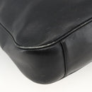 GUCCI Bamboo Shoulder Bag Leather Black Gold Auth 173820-13