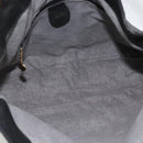 GUCCI Bamboo Shoulder Bag Leather Black Gold Auth 173820-15