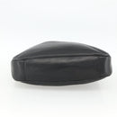 GUCCI Bamboo Shoulder Bag Leather Black Gold Auth 173820-9
