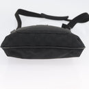 GUCCI GG Canvas Shoulder Bag Black Silver 122793 Auth 173821-6