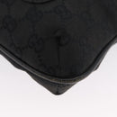 GUCCI GG Canvas Shoulder Bag Black Silver 122793 Auth 173821-15