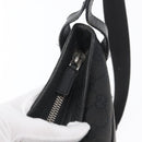 GUCCI GG Canvas Shoulder Bag Black Silver 122793 Auth 173821-10
