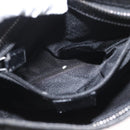 GUCCI GG Canvas Shoulder Bag Black Silver 122793 Auth 173821-23
