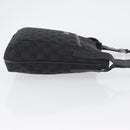 GUCCI GG Canvas Shoulder Bag Black Silver 122793 Auth 173821-3