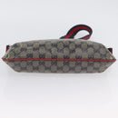 GUCCI GG Crystal Sherry Line Bag Coated Canvas Navy Gold 189749 Auth 173822-6