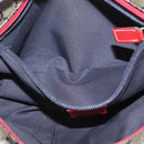 GUCCI GG Crystal Sherry Line Bag Coated Canvas Navy Gold 189749 Auth 173822-23