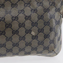 GUCCI GG Crystal Sherry Line Bag Coated Canvas Navy Gold 189749 Auth 173822-3