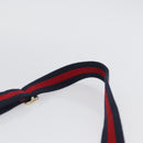 GUCCI GG Crystal Sherry Line Bag Coated Canvas Navy Gold 189749 Auth 173822-14
