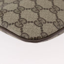 GUCCI GG Supreme Web Sherry Line Bag PVC Beige Gold 904 02 047 Auth 173823-16