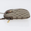 GUCCI GG Supreme Web Sherry Line Bag PVC Beige Gold 904 02 047 Auth 173823-4