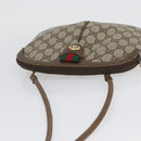 GUCCI GG Supreme Web Sherry Line Bag PVC Beige Gold 904 02 047 Auth 173823-6