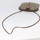 GUCCI GG Supreme Web Sherry Line Bag PVC Beige Gold 904 02 047 Auth 173823-7