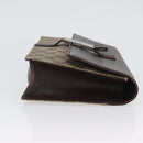 GUCCI GG Supreme Clutch Bag PVC Beige Silver 131213 Auth 173825-3