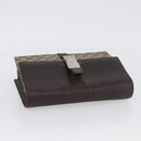 GUCCI GG Supreme Clutch Bag PVC Beige Silver 131213 Auth 173825-6