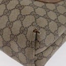 GUCCI GG Supreme Web Sherry Line Tote Bag PVC Beige Red 39 02 003 Auth 173826-11