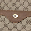 GUCCI GG Supreme Web Sherry Line Tote Bag PVC Beige Red 39 02 003 Auth 173826-14