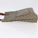 GUCCI GG Supreme Web Sherry Line Tote Bag PVC Beige Red 39 02 003 Auth 173826-5