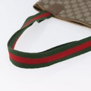 GUCCI GG Supreme Web Sherry Line Tote Bag PVC Beige Red 39 02 003 Auth 173826-7