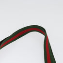 GUCCI GG Supreme Web Sherry Line Tote Bag PVC Beige Red 39 02 003 Auth 173826-8