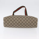 GUCCI GG Supreme Web Sherry Line Tote Bag PVC Beige Red 39 02 003 Auth 173826-9