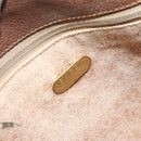 GUCCI GG Plus Supreme Shoulder Bag PVC Beige Gold Auth 173828-10