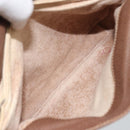 GUCCI GG Plus Supreme Shoulder Bag PVC Beige Gold Auth 173828-21