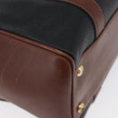 GUCCI Hand Bag Leather Black Gold 000 101 0140 Auth 173829-9