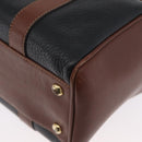 GUCCI Hand Bag Leather Black Gold 000 101 0140 Auth 173829-16