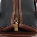GUCCI Hand Bag Leather Black Gold 000 101 0140 Auth 173829-10