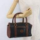 GUCCI Hand Bag Leather Black Gold 000 101 0140 Auth 173829-27