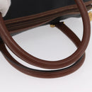 GUCCI Hand Bag Leather Black Gold 000 101 0140 Auth 173829-7