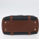 GUCCI Hand Bag Leather Black Gold 000 101 0140 Auth 173829-5