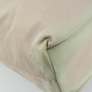 PRADA Shoulder Bag Nylon Ivory Silver Auth 173830-16
